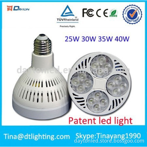3 years LED par30 30w 35w 40w led e27 Patent led par30 spotlight